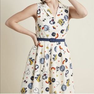 Roller Skate Disco Shirt Dress